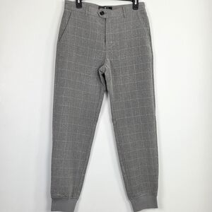 Houston White X Target Men's Tailored Gray Checkered Joggers Size 30